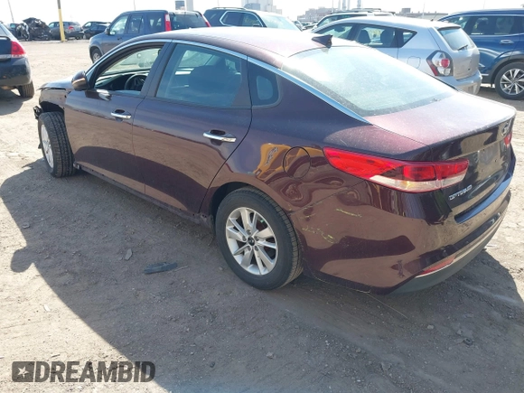 2018 Kia Optima LX with VIN 5XXGT4L32JG205631, listed as a IAAI auction lot 41861172 with 73,702 mi miles. Bid and sale history available at carsss.com. Image 3.