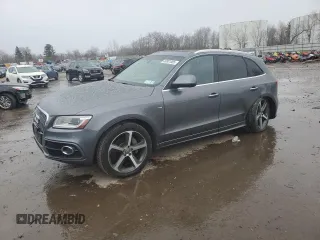 2015 Audi Q5 Premium Plus with VIN WA1DGAFP9FA031493, listed as a Copart auction lot 49801085 with 75,045 mi miles and Salvage Title. Bid and sale history available at carsss.com. Image 1.