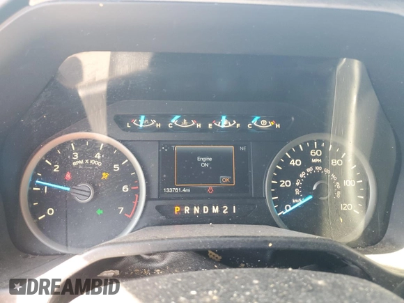 2016 Ford F-150 XL with VIN 1FTEW1CP5GFB81445, listed as a Copart auction lot 50538515 with 133,761 mi miles and Salvage Title. Bid and sale history available at carsss.com. Image 9.