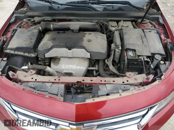 2015 Chevrolet Impala LT with VIN 2G1115SL9F9227541, listed as a Copart auction lot 52438555 with 164,486 mi miles and Salvage title. Bid and sale history available at DreamBid. Image 11.