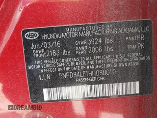 2017 Hyundai Elantra Value Edition z VIN 5NPD84LF1HH088010, wystawiony jako IAAI lot #42067643 z przebiegiem 141 402 mil mil oraz . Historia ofert i sprzedaży dostępna na DreamBid. Obrazek 9.