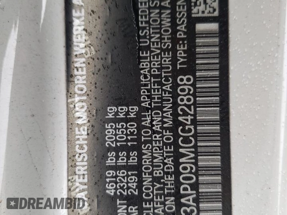 2021 BMW 4 Series 430i xDrive z VIN WBA73AP09MCG42898, wystawiony jako Copart lot #60828285 z przebiegiem 32 611 mil mil oraz Szkoda całkowita • Salvage title. Historia ofert i sprzedaży dostępna na DreamBid. Obrazek 12.