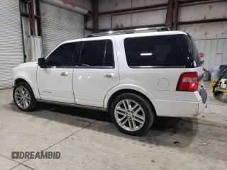 2016 Ford Expedition Platinum z VIN 1FMJU1MT2GEF54362, wystawiony jako Copart lot #42194005 z przebiegiem 140 798 mil mil oraz Szkoda całkowita • Salvage title. Historia ofert i sprzedaży dostępna na DreamBid. Obrazek 2.