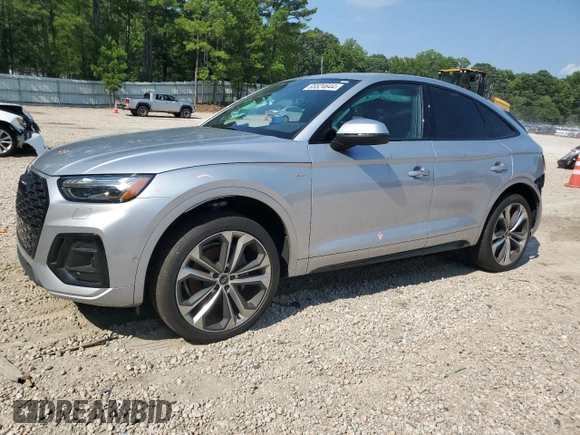 2023 Audi Q5 Sportback S line Prestige with VIN WA16AAFY4P2077411, listed as a Copart auction lot 65524644 with 12,065 mi miles and Salvage title. Bid and sale history available at DreamBid. Image 1.