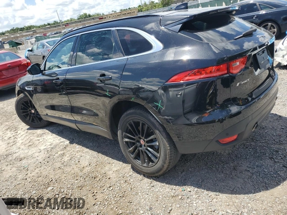 2019 Jaguar F-Pace 25t Prestige with VIN SADCK2FX4KA358775, listed as a Copart auction lot 61371745 with 79,775 mi miles and Non repairable. Bid and sale history available at DreamBid. Image 2.