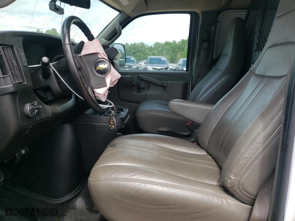 2022 Chevrolet Express Cargo Van with VIN 1GCWGAFP9N1285850, listed as a Copart auction lot 63749284 with 74,346 mi miles and Salvage Title. Bid and sale history available at carsss.com. Image 7.
