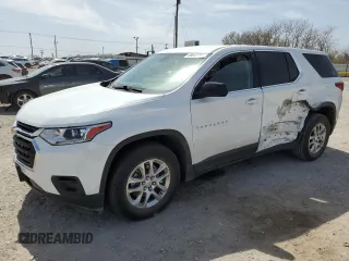 2020 Chevrolet Traverse LS with VIN 1GNERFKW6LJ272588, listed as a Copart auction lot 49643945 with 0 mi miles and Salvage Title. Bid and sale history available at carsss.com. Image 1.