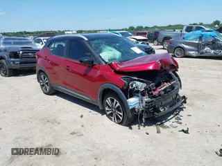 2019 Nissan Kicks SV with VIN 3N1CP5CU7KL542452, listed as a IAAI auction lot 42525669 with 50,184 mi miles and . Bid and sale history available at DreamBid. Image 1.