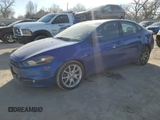 2013 Dodge Dart SXT with VIN 1C3CDFBA8DD336394, listed as a Copart auction lot 43835835 with 114,687 mi miles and Salvage Title. Bid and sale history available at carsss.com. Image 1.