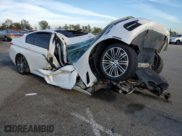 2018 BMW 5 Series 540i with VIN WBAJE5C50JWA96107, listed as a Copart auction lot 43808235 with Not Provided miles and Salvage Title. Bid and sale history available at carsss.com. Image 4.