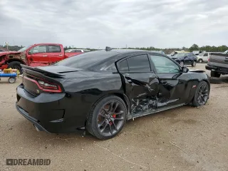 2022 Dodge Charger Scat Pack Widebody with VIN 2C3CDXGJXNH180037, listed as a Copart auction lot 47128595 with 15,583 mi miles and Salvage Title. Bid and sale history available at carsss.com. Image 3.
