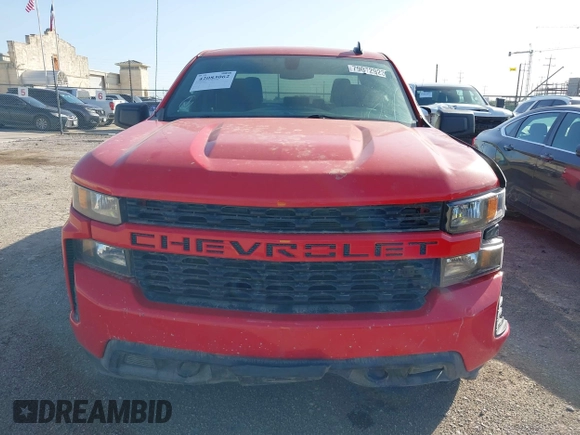 2020 Chevrolet Silverado 1500 Custom with VIN 1GCRWBEF3LZ104268, listed as a IAAI auction lot 42083062 with 85,582 mi miles. Bid and sale history available at carsss.com. Image 12.