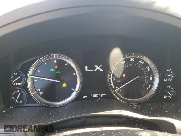 2017 Lexus LX with VIN JTJHY7AX6H4241921, listed as a Copart auction lot 74175464 with 118,079 mi miles and Salvage Title. Bid and sale history available at carsss.com. Image 9.