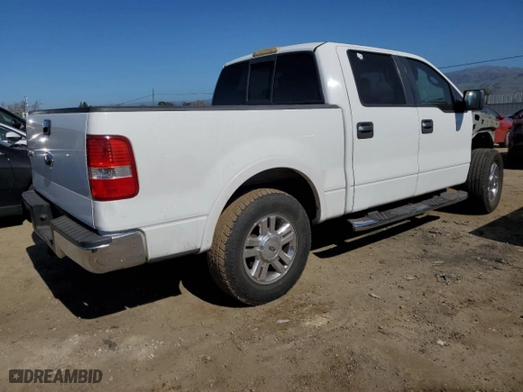 2007 Ford F-150 XLT with VIN 1FTPW12557KC94005, listed as a Copart auction lot 46897305 with 0 mi miles and Salvage Title. Bid and sale history available at carsss.com. Image 3.