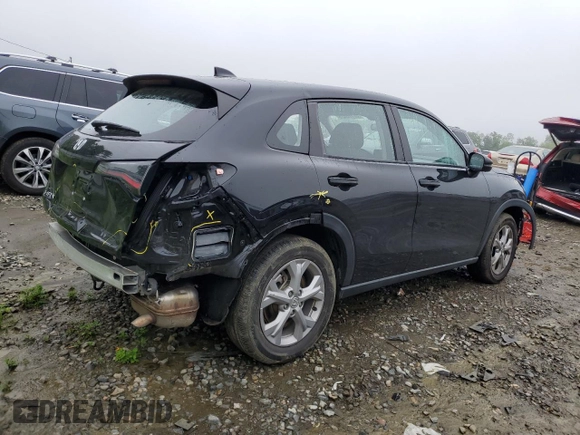 2023 Honda HR-V LX with VIN 3CZRZ2H38PM712118, listed as a Copart auction lot 57176425 with 31,174 mi miles and Salvage title. Bid and sale history available at DreamBid. Image 3.