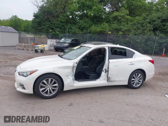 2017 Infiniti Q50 Premium z VIN JN1EV7AR5HM836200, wystawiony jako IAAI lot #42352743 z przebiegiem 127 105 mil mil oraz . Historia ofert i sprzedaży dostępna na DreamBid. Obrazek 6.