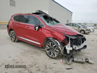 2023 Hyundai Santa Fe Calligraphy z VIN 5NMS54AL2PH495094, wystawiony jako Copart lot #48189065 z przebiegiem Nie podano mil oraz Szkoda całkowita • Salvage title. Historia ofert i sprzedaży dostępna na DreamBid. Obrazek 4.