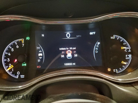 2020 Jeep Grand Cherokee Limited with VIN 1C4RJFBGXLC417100, listed as a Copart auction lot 62061775 with 105,832 mi miles and Salvage title. Bid and sale history available at DreamBid. Image 9.