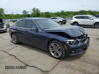 2017 BMW 3 Series 330i xDrive with VIN WBA8D9G31HNU65104, listed as a Copart auction lot 58523515 with 54,856 mi miles and Salvage title. Bid and sale history available at DreamBid. Image 4.