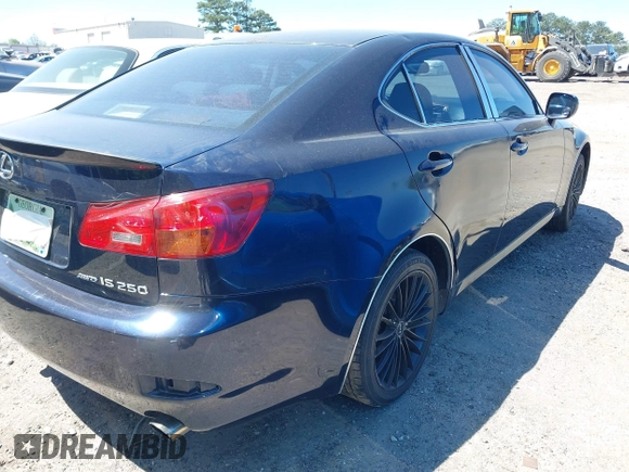 2006 Lexus IS 250 with VIN JTHCK262565004308, listed as a IAAI auction lot 42037646 with 199,729 mi miles and . Bid and sale history available at DreamBid. Image 4.