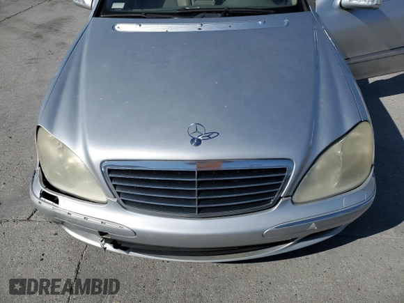 2003 Mercedes-Benz S-Class 4.3L with VIN WDBNG70J03A339034, listed as a Copart auction lot 70583504 with 104,849 mi miles and Salvage Title. Bid and sale history available at carsss.com. Image 11.
