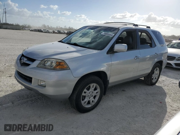 2005 Acura MDX Touring with VIN 2HNYD18855H504709, listed as a Copart auction lot 76886664 with 0 mi miles and Non Repairable. Bid and sale history available at carsss.com. Image 1.