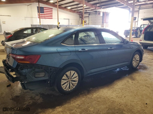 2019 Volkswagen Jetta S with VIN 3VWC57BU2KM197838, listed as a Copart auction lot 48949225 with 52,771 mi miles and Salvage Title. Bid and sale history available at carsss.com. Image 3.