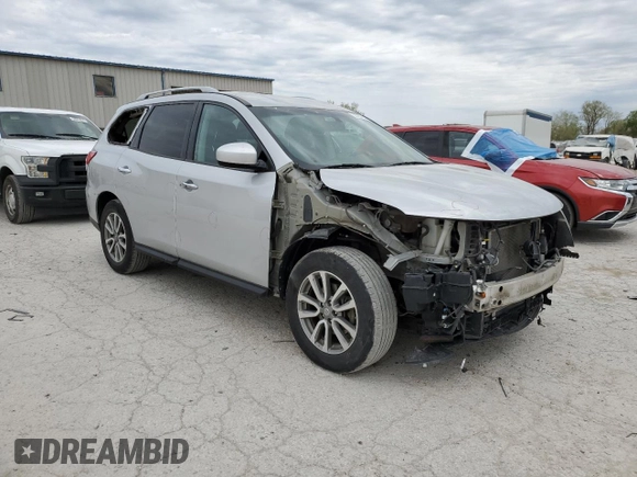 2016 Nissan Pathfinder SV with VIN 5N1AR2MN9GC637002, listed as a Copart auction lot 53257125 with 148,651 mi miles and Salvage Title. Bid and sale history available at carsss.com. Image 4.