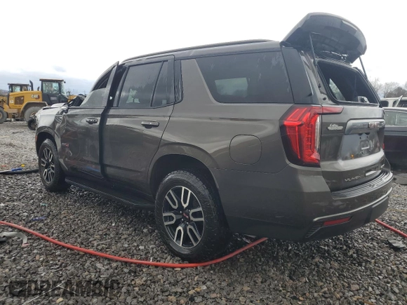 2021 GMC Yukon AT4 with VIN 1GKS2CKD8MR299277, listed as a Copart auction lot 47027565 with 54,806 mi miles and Salvage Title. Bid and sale history available at carsss.com. Image 2.