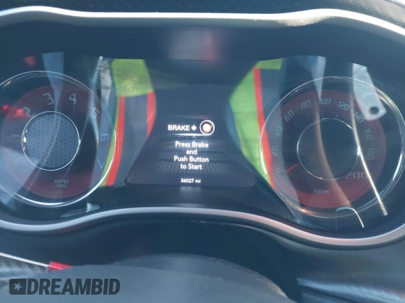 2021 Dodge Challenger SRT Hellcat with VIN 2C3CDZC97MH634623, listed as a IAAI auction lot 41228580 with 36,027 mi miles and . Bid and sale history available at DreamBid. Image 7.