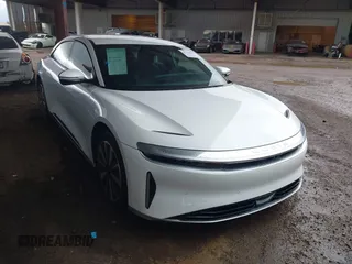 2023 Lucid Air Touring with VIN 50EA1TEA1PA004823, listed as a IAAI auction lot 41728833 with 1 mi miles. Bid and sale history available at carsss.com. Image 1.