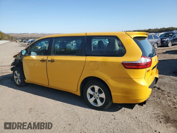 2016 Toyota Sienna L with VIN 5TDZK3DC5GS717508, listed as a Copart auction lot 42339125 with 166,936 mi miles and Salvage title. Bid and sale history available at DreamBid. Image 2.