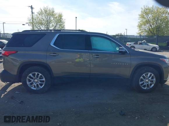 2020 Chevrolet Traverse LT Cloth with VIN 1GNERGKW0LJ127696, listed as a IAAI auction lot 42073805 with 60,075 mi miles and . Bid and sale history available at DreamBid. Image 12.