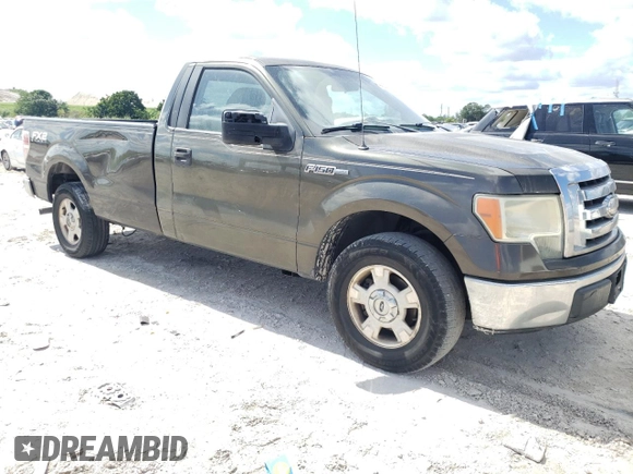2009 Ford F-150 XL with VIN 1FTRF12879KC60671, listed as a Copart auction lot 76003554 with 266,092 mi miles and Salvage Title. Bid and sale history available at carsss.com. Image 4.