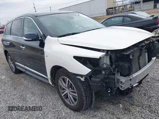 2020 Infiniti QX60 Pure with VIN 5N1DL0MN3LC540164, listed as a IAAI auction lot 41447395 with 54,421 mi miles and . Bid and sale history available at DreamBid. Image 1.