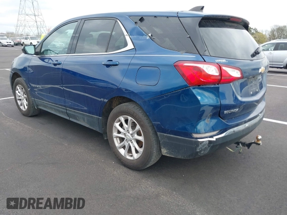 2020 Chevrolet Equinox LT with VIN 3GNAXTEV2LL122265, listed as a IAAI auction lot 41848307 with 133,530 mi miles. Bid and sale history available at carsss.com. Image 3.