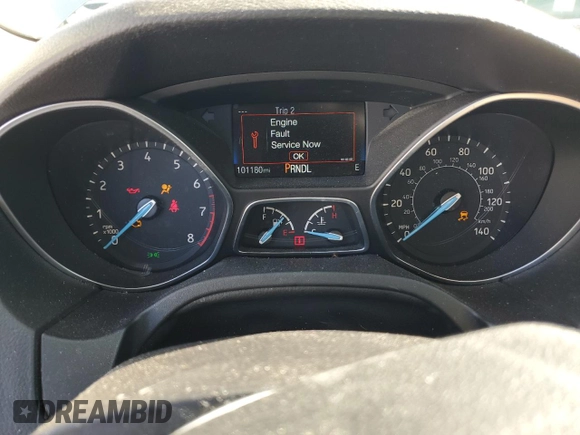 2018 Ford Focus SE with VIN 1FADP3F23JL219189, listed as a Copart auction lot 52209335 with 101,180 mi miles and Salvage title. Bid and sale history available at DreamBid. Image 9.