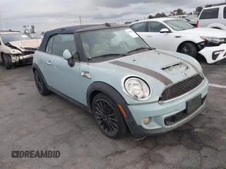 2013 MINI Convertible S with VIN WMWZP3C57DT551118, listed as a IAAI auction lot 41086617 with 108,049 mi miles and . Bid and sale history available at DreamBid. Image 1.