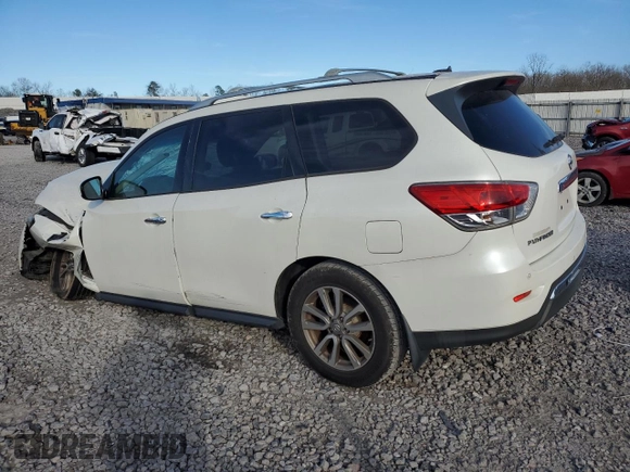 2015 Nissan Pathfinder SV with VIN 5N1AR2MN9FC722484, listed as a Copart auction lot 48152865 with 158,445 mi miles and Salvage Title. Bid and sale history available at carsss.com. Image 2.