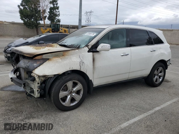 2011 Acura MDX Tech Pkg with VIN 2HNYD2H69BH500436, listed as a Copart auction lot 53506175 with Not Provided miles and Salvage Title. Bid and sale history available at carsss.com. Image 1.