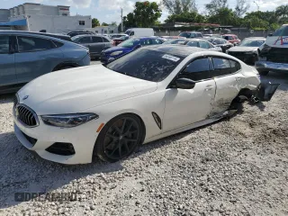 2020 BMW 8 Series M850i with VIN WBAGV8C05LCE22486, listed as a Copart auction lot 66358114 with 50,439 mi miles and Non Repairable. Bid and sale history available at carsss.com. Image 1.