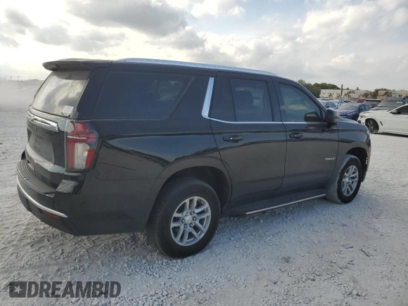 2021 Chevrolet Tahoe LS with VIN 1GNSCMKD4MR299752, listed as a Copart auction lot 50038445 with 69,349 mi miles and Salvage title. Bid and sale history available at DreamBid. Image 3.