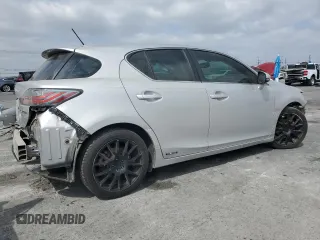 2011 Lexus CT 200h with VIN JTHKD5BH4B2041752, listed as a Copart auction lot 49601325 with 169,248 mi miles and Salvage Title. Bid and sale history available at DreamBid. Image 3.
