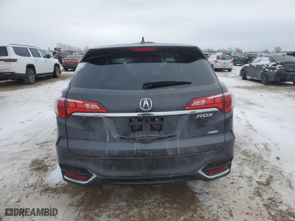 2016 Acura RDX Advance Pkg with VIN 5J8TB4H74GL003817, listed as a Copart auction lot 41998735 with 87,580 mi miles and Salvage Title. Bid and sale history available at carsss.com. Image 6.