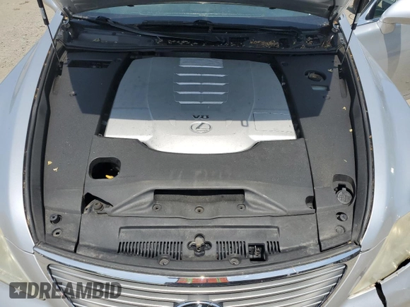 2007 Lexus LS 460 with VIN JTHBL46F675012345, listed as a Copart auction lot 59479965 with 148,538 mi miles and Clean title. Bid and sale history available at DreamBid. Image 11.