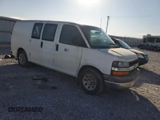 2010 Chevrolet Express Cargo Van with VIN 1GCUGADX2A1182046, listed as a Copart auction lot 47025835 with 0 mi miles and Salvage Title. Bid and sale history available at carsss.com. Image 4.