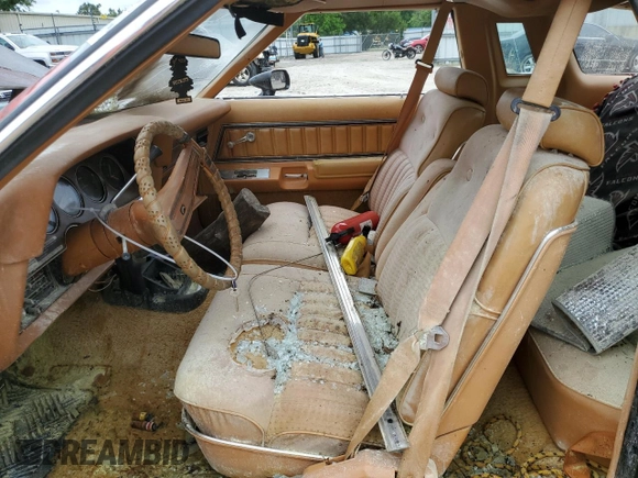 1978 Ford Thunderbird with VIN 8G87H140143, listed as a Copart auction lot 54939604 with 73,165 mi miles and Salvage Title. Bid and sale history available at DreamBid. Image 7.