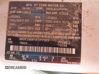 2010 Ford Transit Connect XLT с VIN NM0KS9BN1AT017922, выставлен на аукционе IAAI как лот 42489116 с пробегом 289 522 миль миль и . История ставок и продаж доступна на DreamBid. Изображение 9.