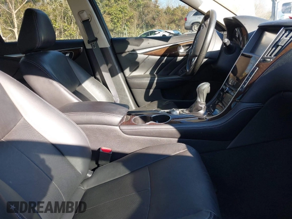 2015 Infiniti Q50 Premium with VIN JN1BV7AR8FM414650, listed as a IAAI auction lot 41332195 with 105,550 mi miles and . Bid and sale history available at DreamBid. Image 5.