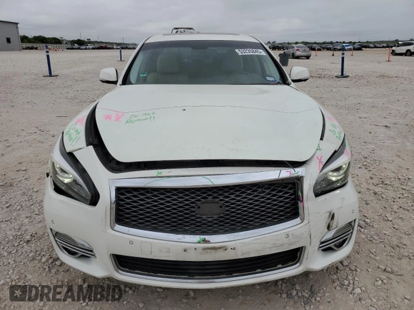 2015 Infiniti Q70 z VIN JN1BY1PP2FM601201, wystawiony jako Copart lot #53235845 z przebiegiem 62 556 mil mil oraz Szkoda całkowita • Salvage title. Historia ofert i sprzedaży dostępna na DreamBid. Obrazek 5.